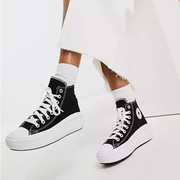 Converse Chuck Taylor All Star Move Hi sneakers in black - Picture 5 of 15